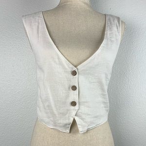 Intimately by Free People Ivory Festival Crop Vest